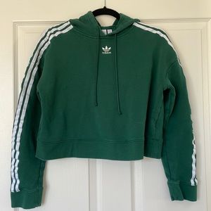 Adidas - SM - cropped green hoodie